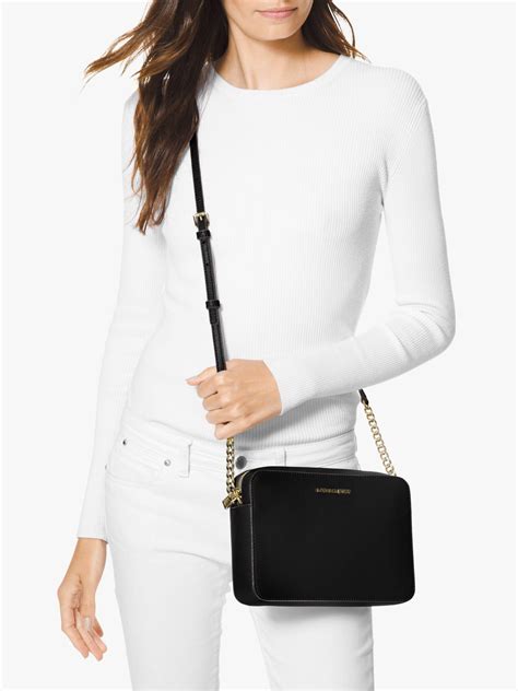 michael kors jet set travel saffiano leather crossbody